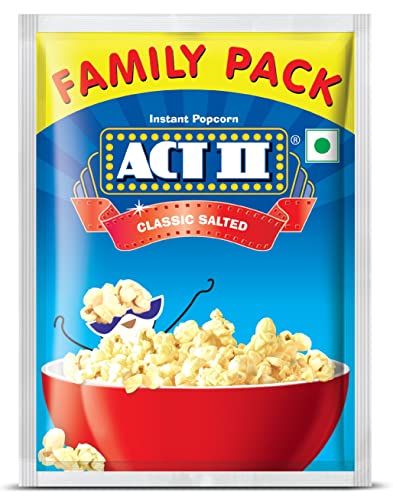 Image of ACT II InstantClassic Salted Popcorn, 90g + 22.5g = 112.5g / 96+24=120G (Weight May Vary)
