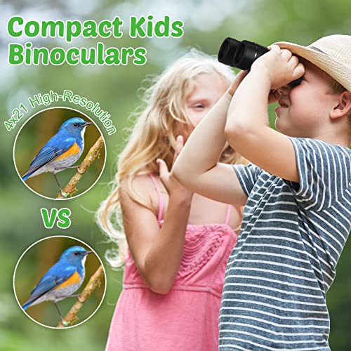 Binoculares compactos para niños 18 pack, 4x30 mm miniatura 6
