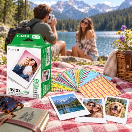 Fujifilm Instax Mini Instant Film, 20 Exposures + Sticker Frame Set + TSC Microfiber Cleaning Cloth, for Mini 8, 9, 11, 12, 25, 50S, 7S, 90 & Mini Link - image 4