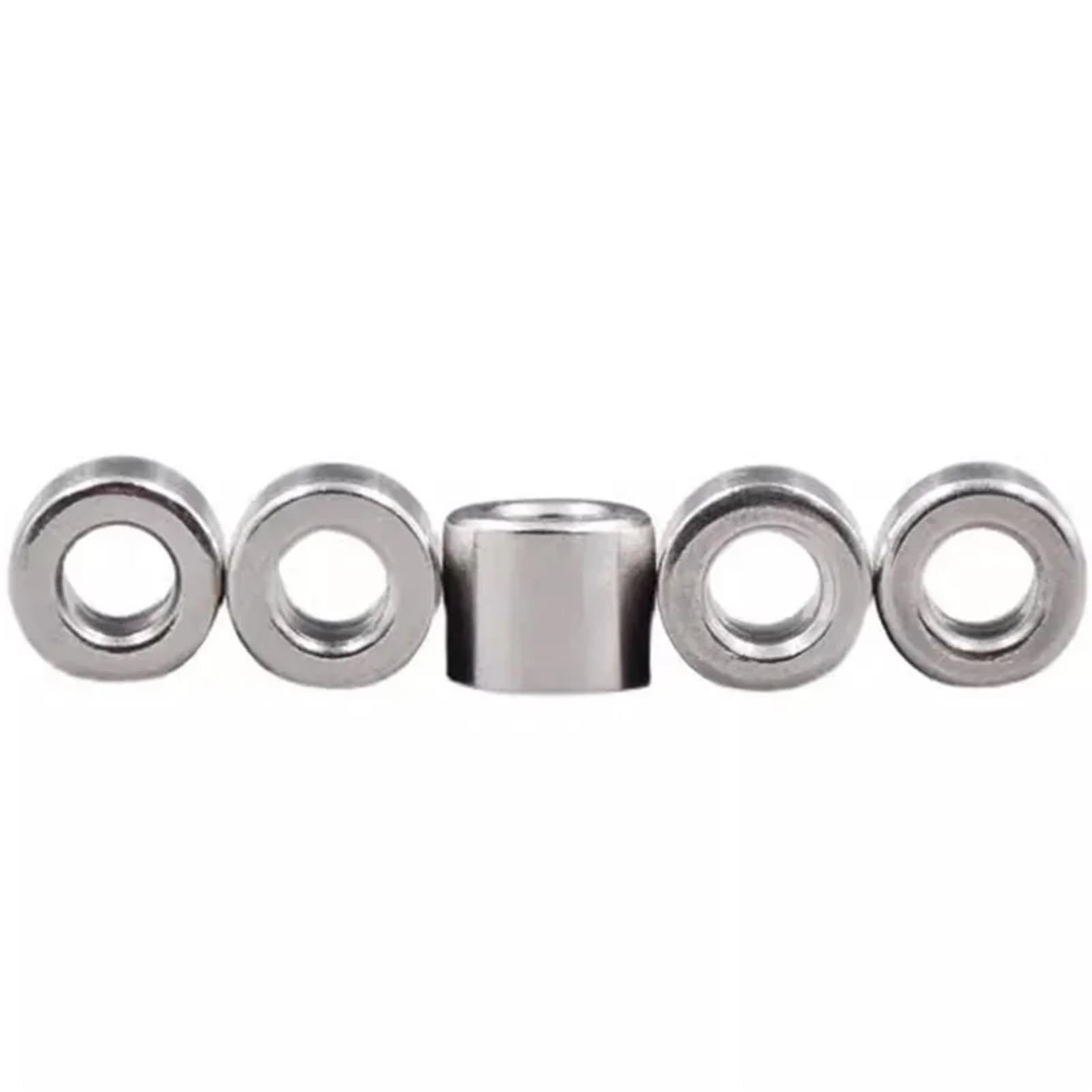 Roulements rigides à billes Lot de 5 à 10 douilles creuses en acier inoxydable 304, diamètre intérieur 3 mm, résistantes à l'usure, diamètre extérieur 9/10 mm(3x9x8mm(10Pcs))