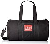 Manhattan Portage Chelsea Drum Bag Hold-All Duffle Bag with Detachable Shoulder Strap External Pockets and Keychain Hook Perfect for Travel, Work and Daily Use (Black, Small)