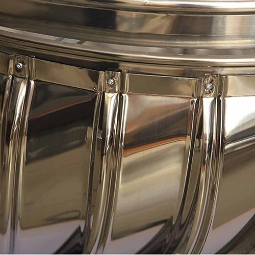 Comignolo in Acciaio Inox con girante Antivento per Una Ventilazione efficiente, Soluzione per tetti Resistente alle intemperie per Case e spazi Esterni.