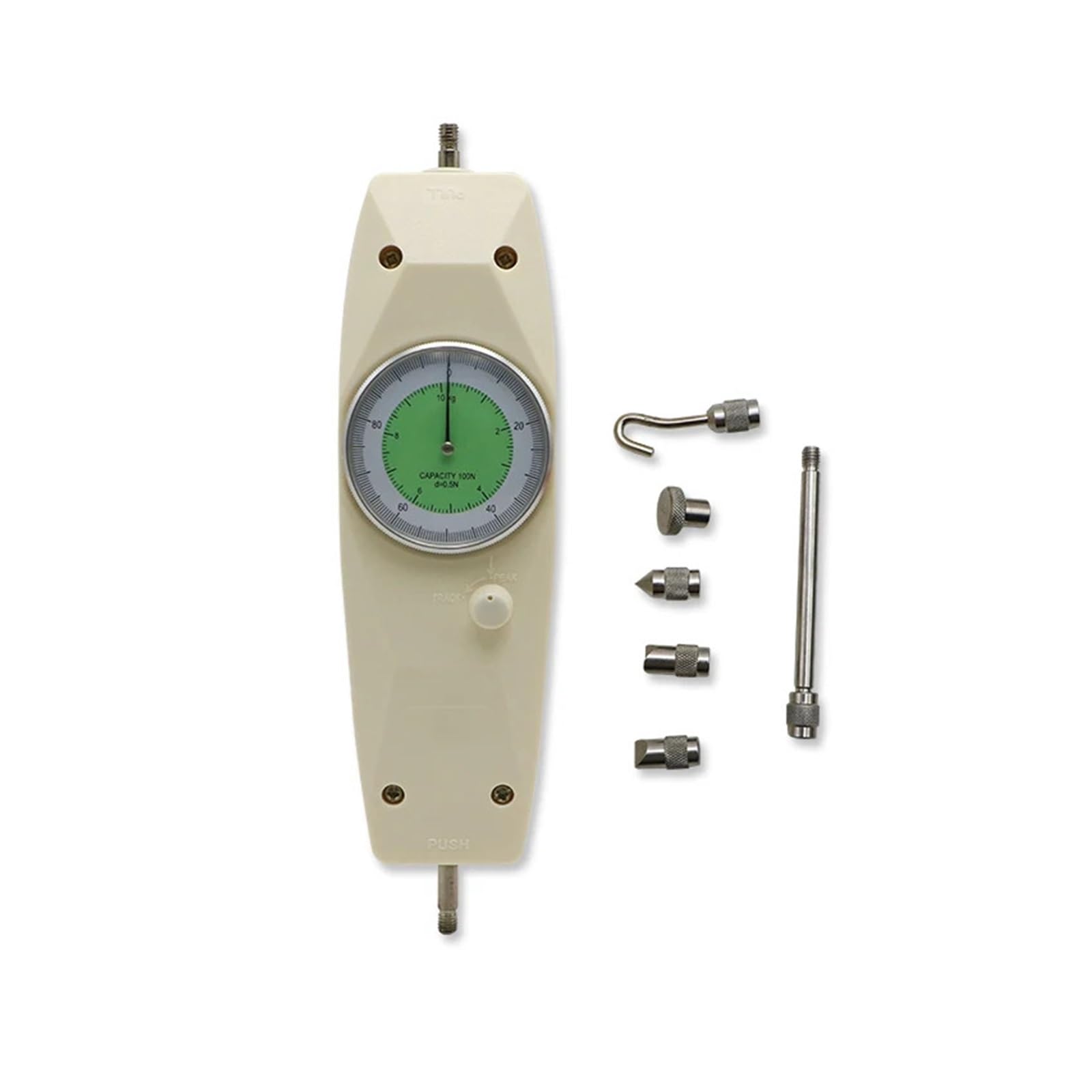 Medidor de fuerza digital de empuje y tracción Medidor de fuerza analógico Medidor de tensión Medidor de empuje y tracción Dinamómetro de fuerza Instrumentos de medición para probar varias fuerzas(10N