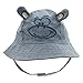 Happy Cherry - Sombrero de Pescador para Bebé Niños Niñas Gorro de Protección Sol para Playa Viajes Al Aire Libre Hat de Patrón de Mono para Primavera Verano - Gris - 46cm(4-10 Meses)