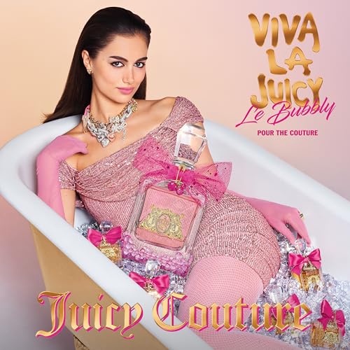 Image of Juicy Couture Viva La Juicy Le Bubbly Eau De Parfum, Luxury Women's Perfume with Notes of Champagne Inspired Pink Berries, Gardenia, Jasmine & Amber - Fruity & Sweet, EDP Spray