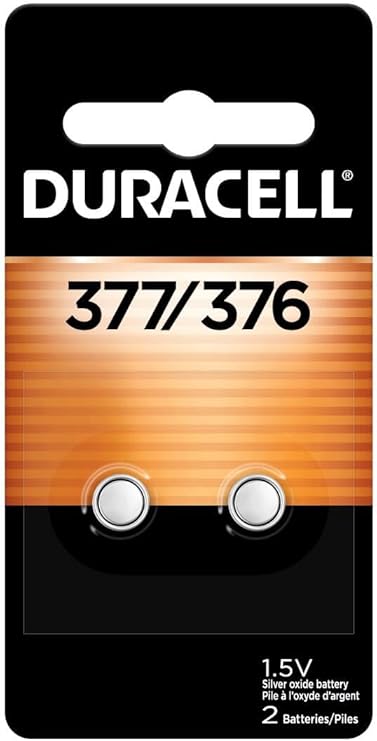 Duracell 377/376 Silver Oxide Button Batteries