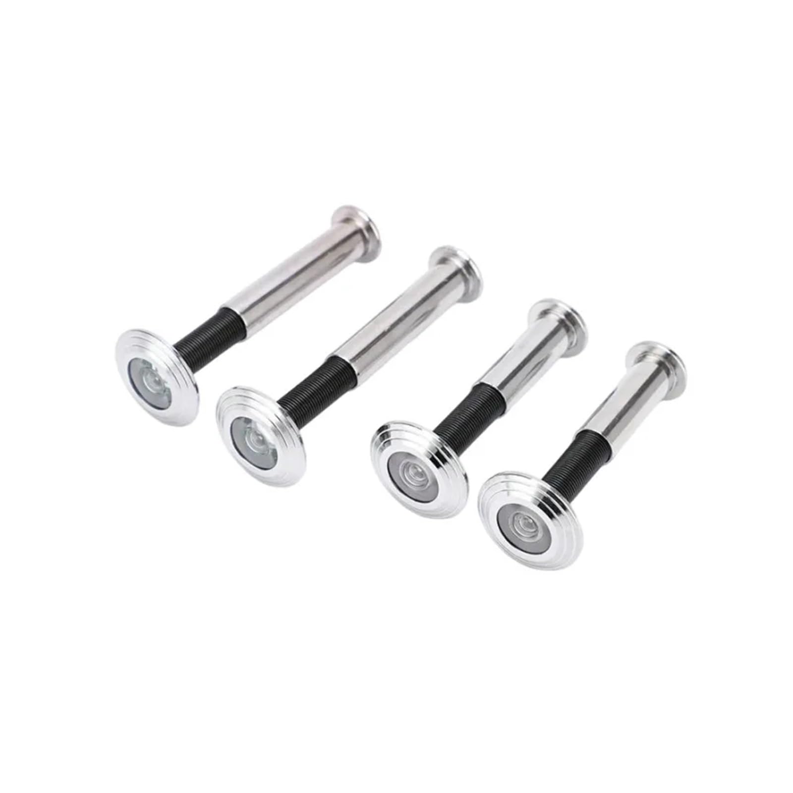 Peep Holes for Door 4pcs 180 Degree Door Viewer HD Glass Lens Wide Angle Peephole Security Hidden Door Adjustable Glass Lens for Furniture Hardware Tools(50-70MM)