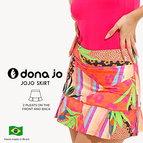 Dona Jo Official JoJo Women Skirt - Pleated Tennis Skirt w/Shorts & Built in Deep Pockets, Active Wear Clothing - Image 3