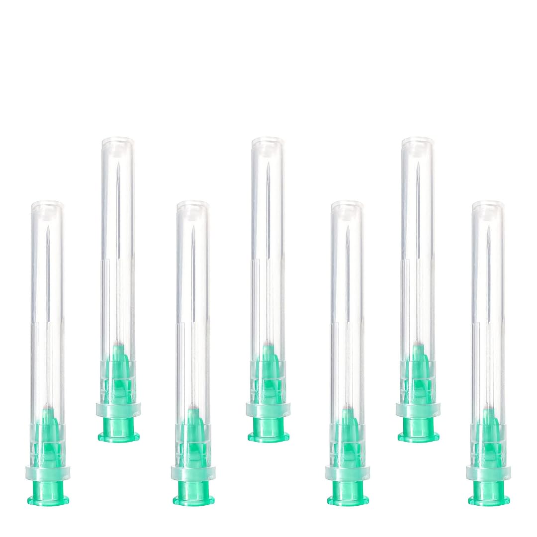 Lot de 100 tubes de distribution en acier inoxydable gramme x 1 (25 mm), différentes tailles : 18/20/21/22/23/25/26/27/30 G, emballés individuellement, pour l'industrie