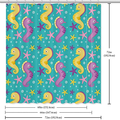 Rideau de douche 152 x 183 cm imperméable imprimé océan avec crochets inclus