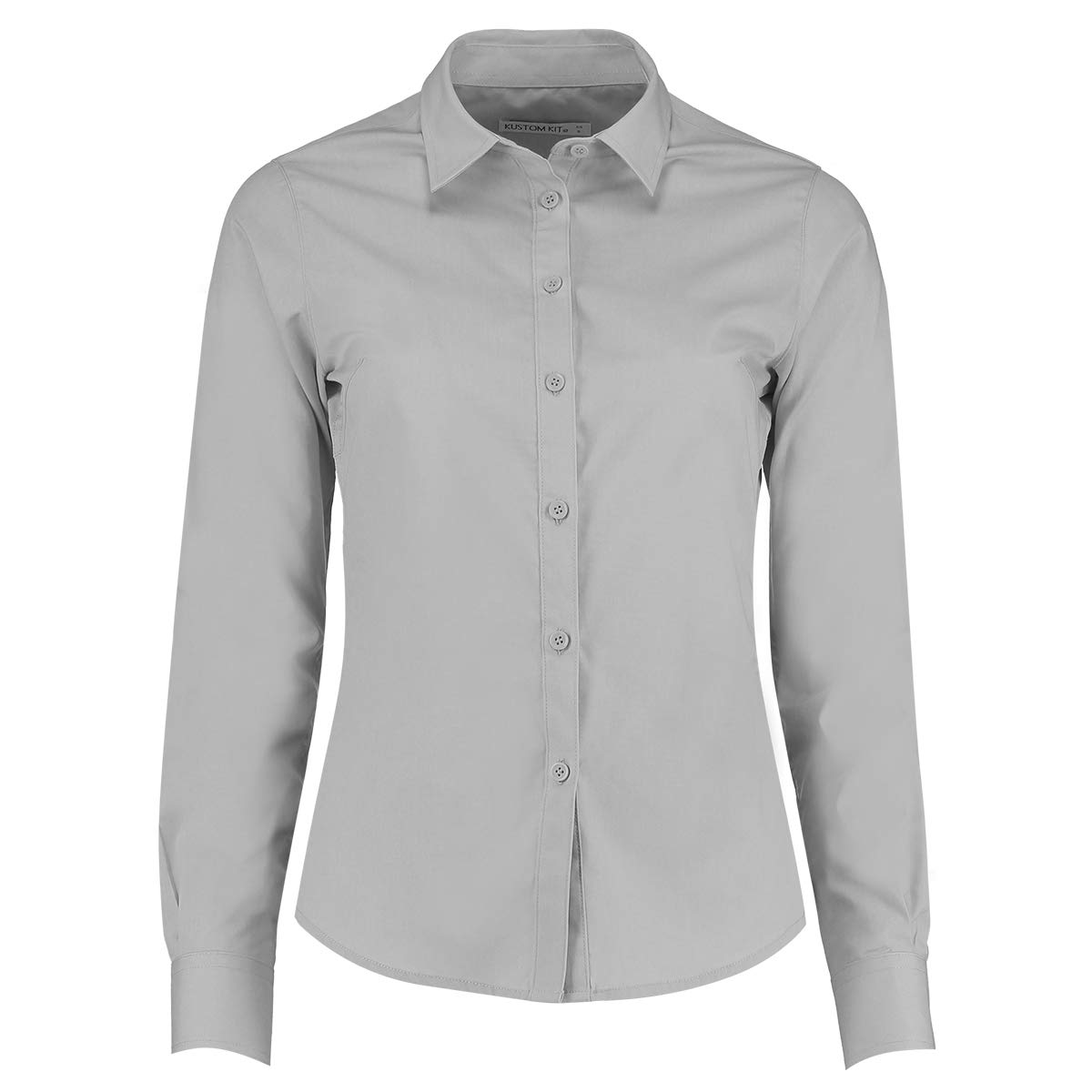Kustom Kit Women's Grey (Light Grey Kk-Ltg-) Poplin Shirt Shirt, 10