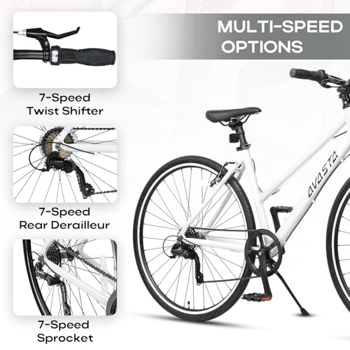 AVASTA Populus 700C Road Bike for Women with Kickstand, 15