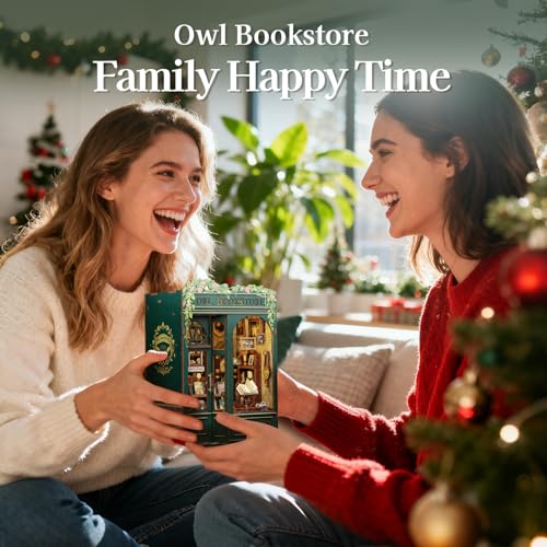 Image of Fsolis Book Nook Kit Booknook Bookshop - OWL Bookstore