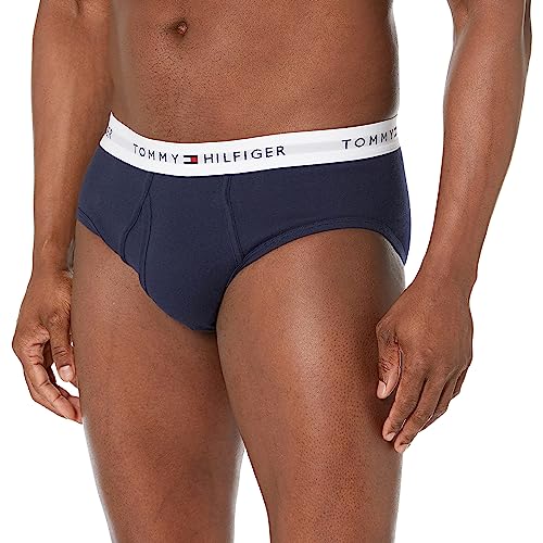 Tommy Hilfiger Men's Cotton Classics Brief Multipack, Mahogany, Large #TOP1
