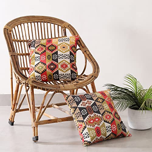 Image of Ravaiyaa - Attitude is everything Pure Velvet Square Cushion Cover Stylish & Comfortable Pillow Cushion Cover for Bedroom, Living Room & Home Decor 2 PC Set (16 inchx16 inch Inches)
