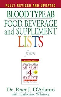 Blood Type AB Food, Beverage and Supplement Lists (Eat Right 4 Your Type)