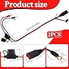 tlidfgeo 2Pcs Wire Harness Compatible with NOCO GC002 X-Connect, NOCO GC002 X Connect M6 (1/4in) Eyelet Terminal Connector, Trickle Charger Cables, Battery Tender Leads Accessories Cables for Boost #1