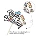 Kaakswa Unicorn Happy Birthday Cake Topper,Rainbow Unicorn Theme Cake Butterfly Cake Decorations for Girls Birthday Party Supplies