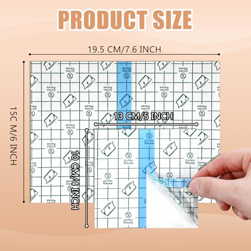 Image of Nuanchu 60 Pcs Tattoo Bandage Waterproof Adhesive Plastic Skin Cover