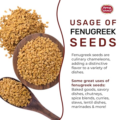 Spicy World Fenugreek Seeds (Methi) 7 Ounce Bag - All Natural & Pure - Resealable Bag - Image 4