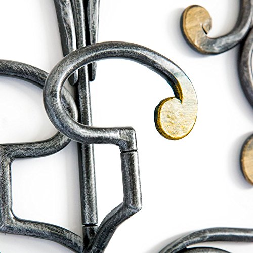 Attaccapanni A Scomparsa In Ferro Battuto - 5 Posti Estraibile, Design Artigianale - Foto 6