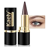 Kaely Brown Gel Eyeliner Pencil for Eyes, Crayon Eye Liner Waterproof Smudge Proof, Cat Eye Goth Halloween Makeup for Older Women, Eye Black Face Paint Eyeshadow Stick, Vegan & Cruelty-Free, 03