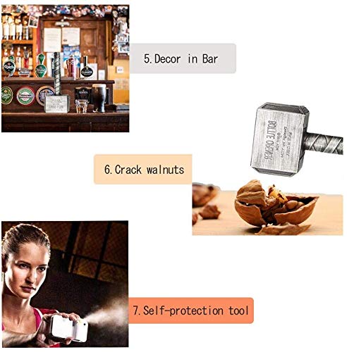 TUSNAKE Flesopener bieropener, Marvel Style Avengers Thor Hammer flesopener, Perfect voor bar en huishoudelijk gebruik… - Afbeelding 7