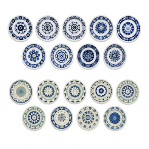 Assiettes miniatures en porcelaine 1:12 pour vaisselle de maison de poupée