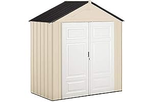Rubbermaid Outdoor Storage 7x7 Shed in Resin