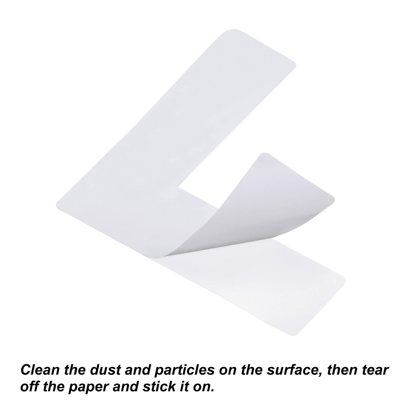 PATIKIL 5s Location Marking Corner 4x4x1.2 Inch 20 Pack L Shaped Floor Marker for Office Table Top Desk, Warehouse Floor, Black - Image 4