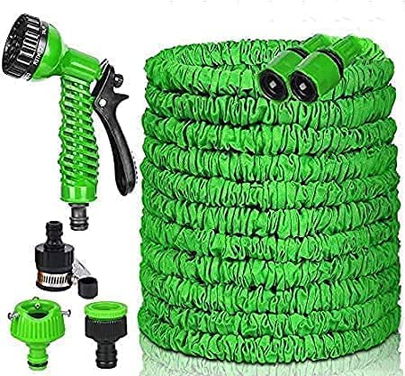 125ft Garden Hose Expandable Water Hose with 7 Function Spray Nozzle, Flexible Expanding Hose with 3 Fittings, Lightweight Retractable Hose Pipe for Outdoor Lawn Pet Shower Plant Car