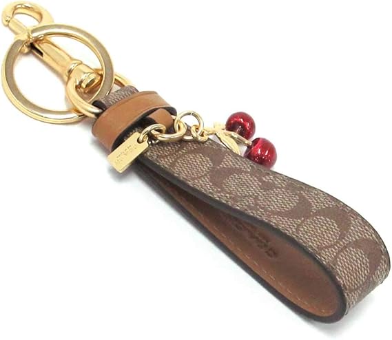 Amazon Co Jp コーチ キーホルダー Coach アウトレット チェリー シグネチャー バッグチャーム キーリング F Gdkha 並行輸入品 シューズ バッグ