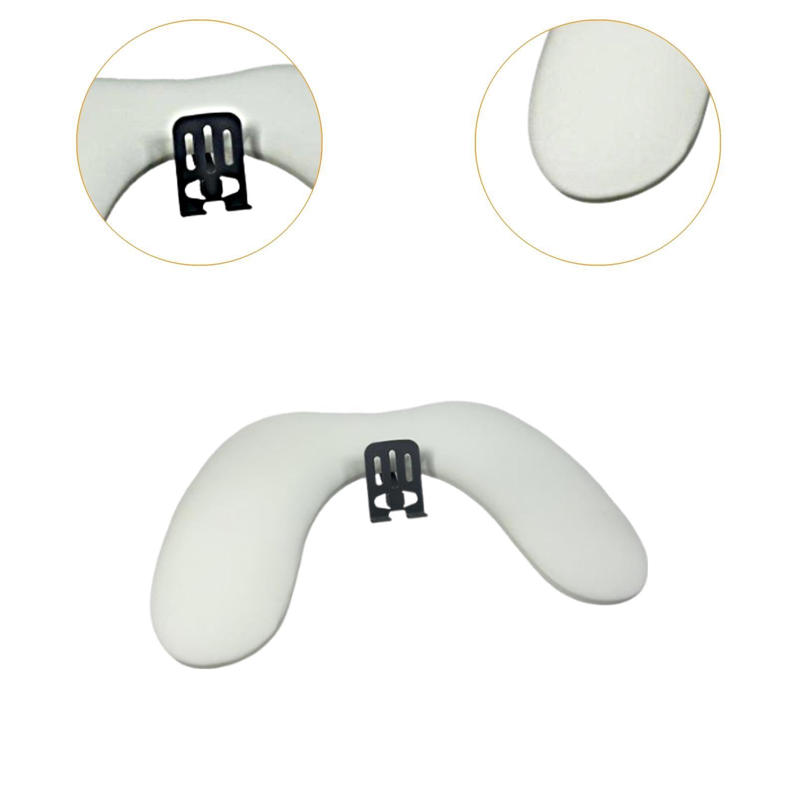 Cuscino per Unghie a Forma di U, Poggiamani, Banco per Manicure, Supporto Pieghevole Professionale con Scomparto per Cellulare, Realizzato in Pelle PU, Bianco