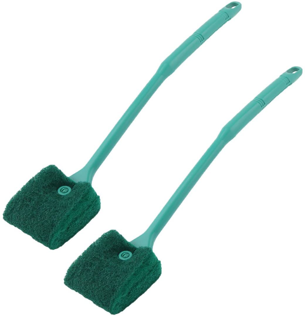 XYWHPGV Strona główna Akwarium Plastikowy uchwyt Gąbka do czyszczenia Szczotka do szorowania Zielony 2szt Green(5b4c1 51949 10472 1e2a6 61321 36d5e