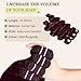 Human Hair Bundles 4 Bundles 16 18 20 22 Inch Hair Extensions Dark Burgundy Body Wave Bundles Human Hair 100% Unprocessed Brazilian Virgin Hair Quick Weave 99J