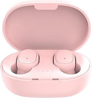 Moniss A6S Pro Fones de ouvido sem fio Fones de ouvido Emparelhamento automático Mini Fones de ouvido intra-auriculares HiFi BT 5.0 Estéreo Microfone integrado Cancelamento de ruído IPX4 à prova d'água com estojo de carregamento sem fio