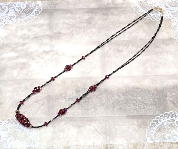【No.82】 ネックレス ビーズアクセサリー