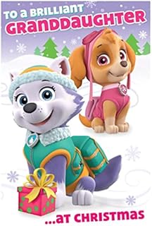 Paw Patrol PTX08 Granddaughter Christmas Card
