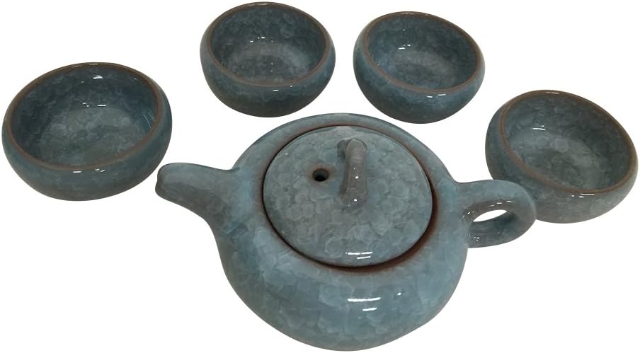 Exquisite Glazed 5 PCS Ceramic Tea Set