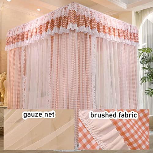 Mosquitera de cama de 2m opaca y antipolvo con diseño de 3 puertas estilo princesa 7