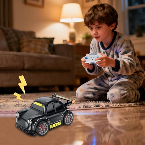 Image of GITGRNTH Mini Gesture Sensing RC Racing Car with LED Face Lights & Sound - Included Battery, High-Speed Drift Car with Follow Me, Escape Mode, 360 Rotation - Fun Remote Control Toy for Children's