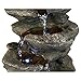 Staggered Rock Cascading Fountain 11
