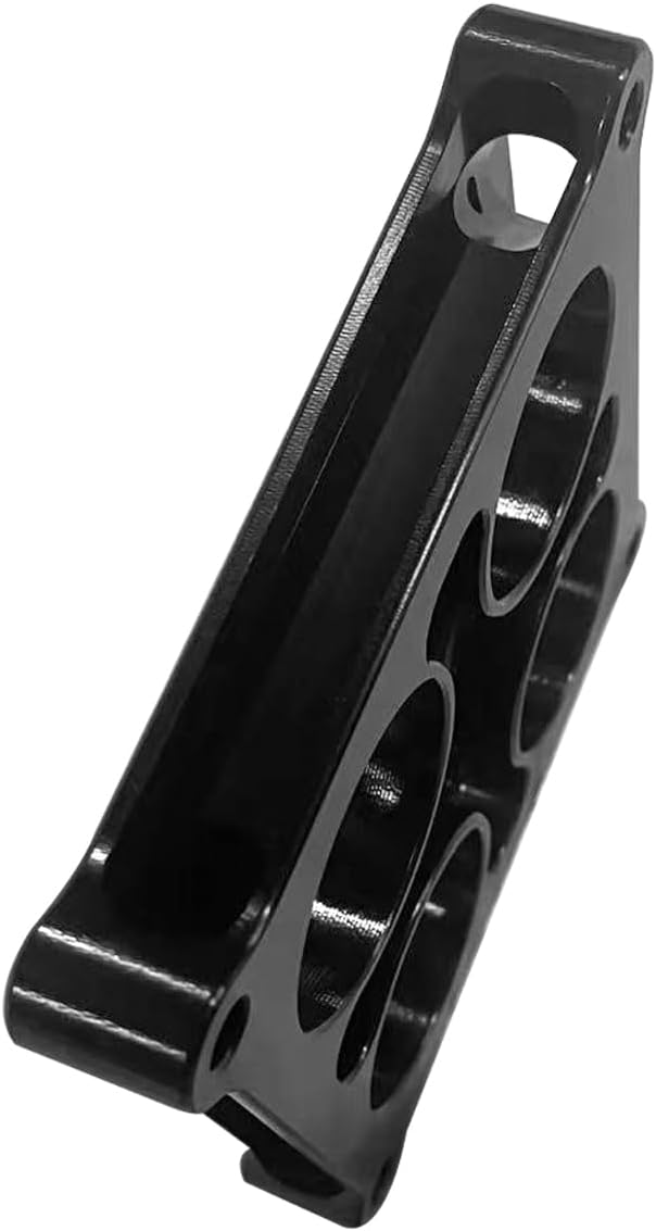 X-AVION Alumimum Anodized Black 4500 Carburetor Spacer 1'' Tall Square Bore 4 Holes Tapered Manifold Carburetor Spacer