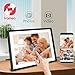Digital Picture Frame with 10 Inch 1280x800 HD IPS Touch Screen, WiFi Digital Photo Frame with Built-in 32GB Memory Support 1TB, Auto-Rotate and Wall-Mountable, Remotely Send Photos/Videos via Frameo
