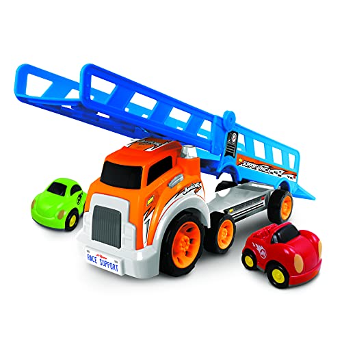 Image of NKOK Junior Racers Free Wheel 2-in-1 Slide Transporter w / 2 Vehicles