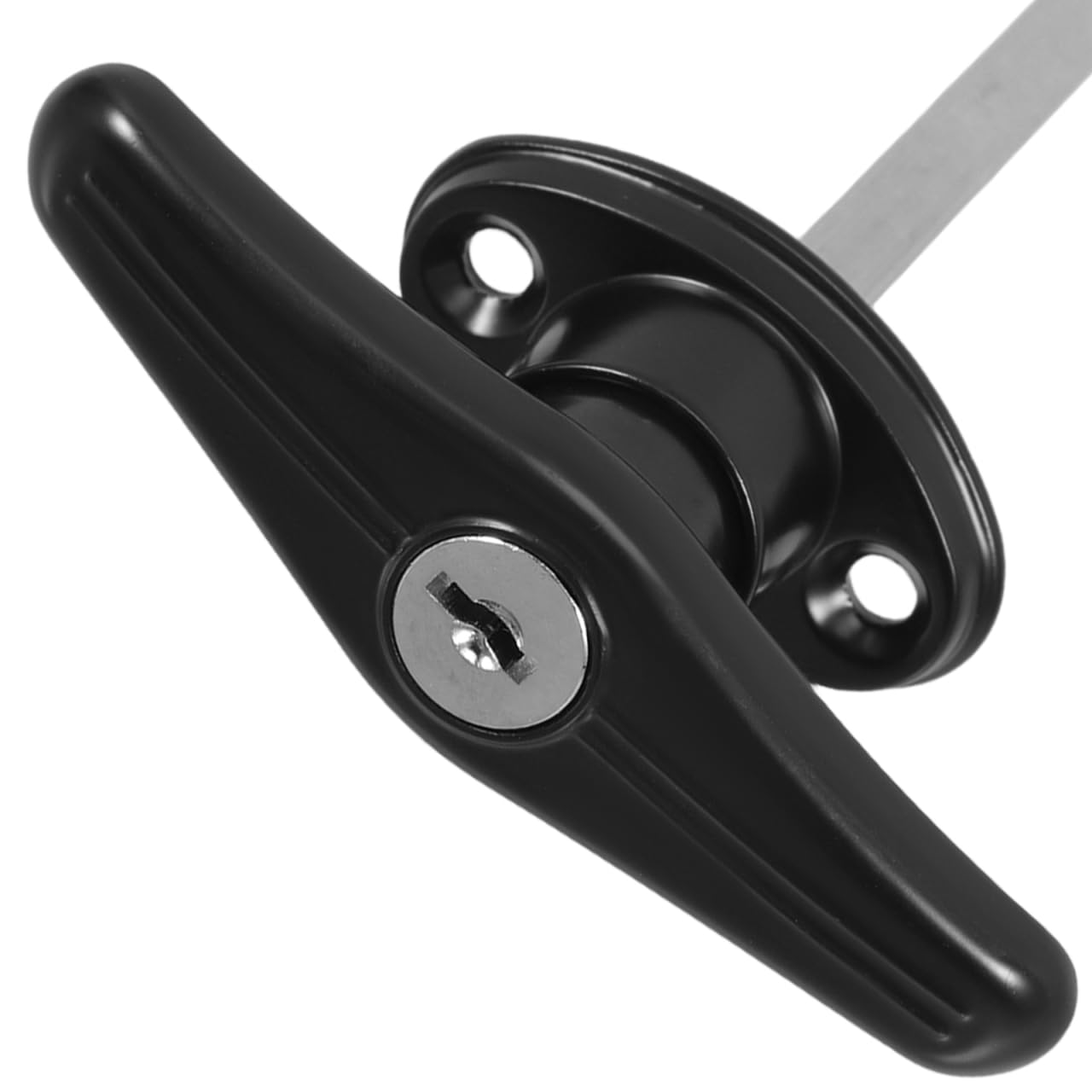 Serrure de Porte de Garage T-handle avec Clé de Zinc Poignée de Verrouillage pour Bâtiments Extérieurs