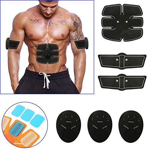 EliteMill Tonificación Cinturón Zapatilla Dispositivo, Inteligente Estimulador Entrenamiento ABS Fitness Gear Músculo Abdominal Tonificación Cinturón Zapatilla Dispositivo - 10pcs Replacement Gel Pad