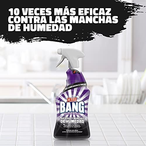 Miniatura 7 de Cillit Bang Manchas de Humedad y Suciedad, potente limpiador juntas negras, baño, cocina, Pack de 3 x 750 ml, total 2.25 L, El embalaje puede variar