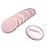 10pcs Powder Puff Cotton Cosmetic Face Makeup Powder Puffs Pads with Ribbon for Loose and Foundation 2.36 inch. (Pink)