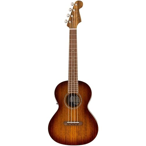Fender Rincon Tenor Ukulele, Aged Cognac Burst, with Gig Bag
